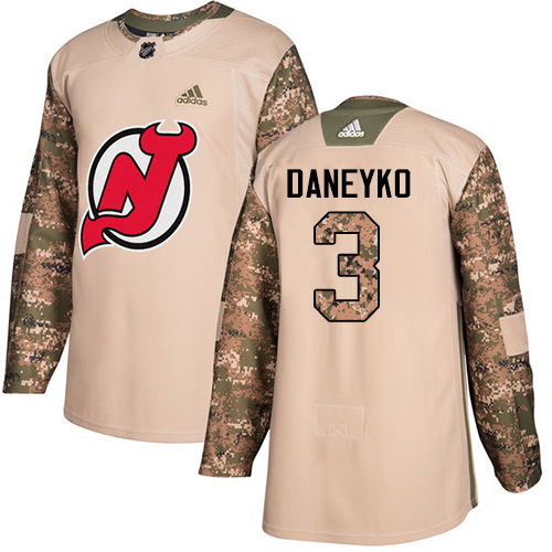Adidas Devils #3 Ken Daneyko Camo Authentic Veterans Day Stitched NHL Jersey
